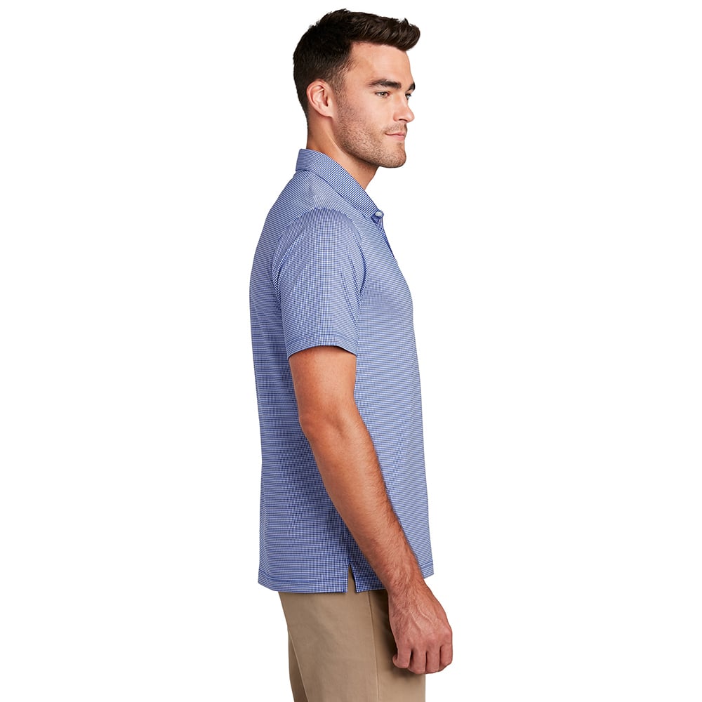 Port Authority K646 Gingham Performance Polo Shirt