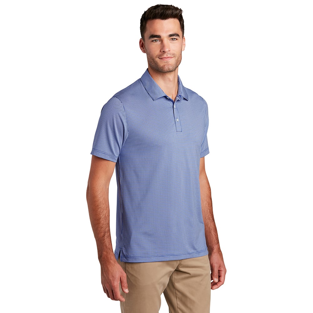 Port Authority K646 Gingham Performance Polo Shirt