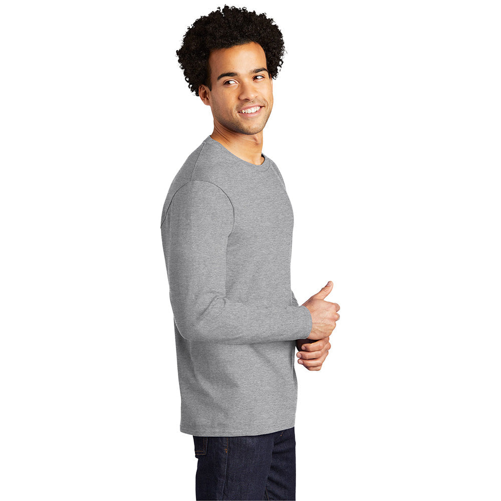 Port & Company PC600LS Combed Ring Spun Long Sleeve Bouncer Tee - Gorvex.com