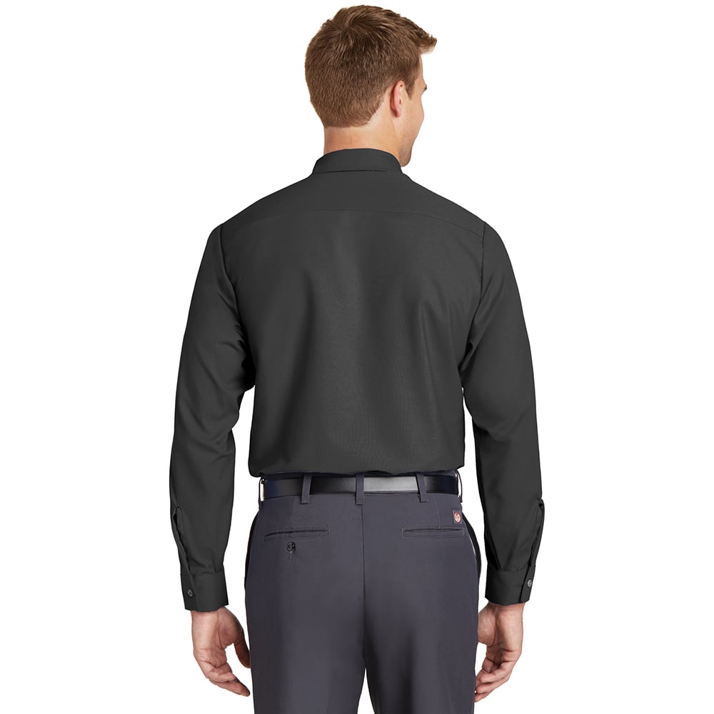 Red Kap SP14 Long Sleeve Industrial Work Shirt with Buttoned Pockets - Gorvex.com