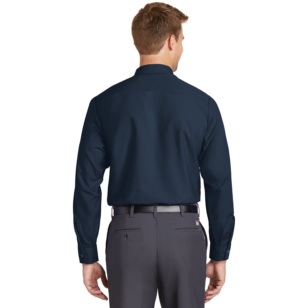 Red Kap SP14 Long Sleeve Industrial Work Shirt with Buttoned Pockets - Gorvex.com
