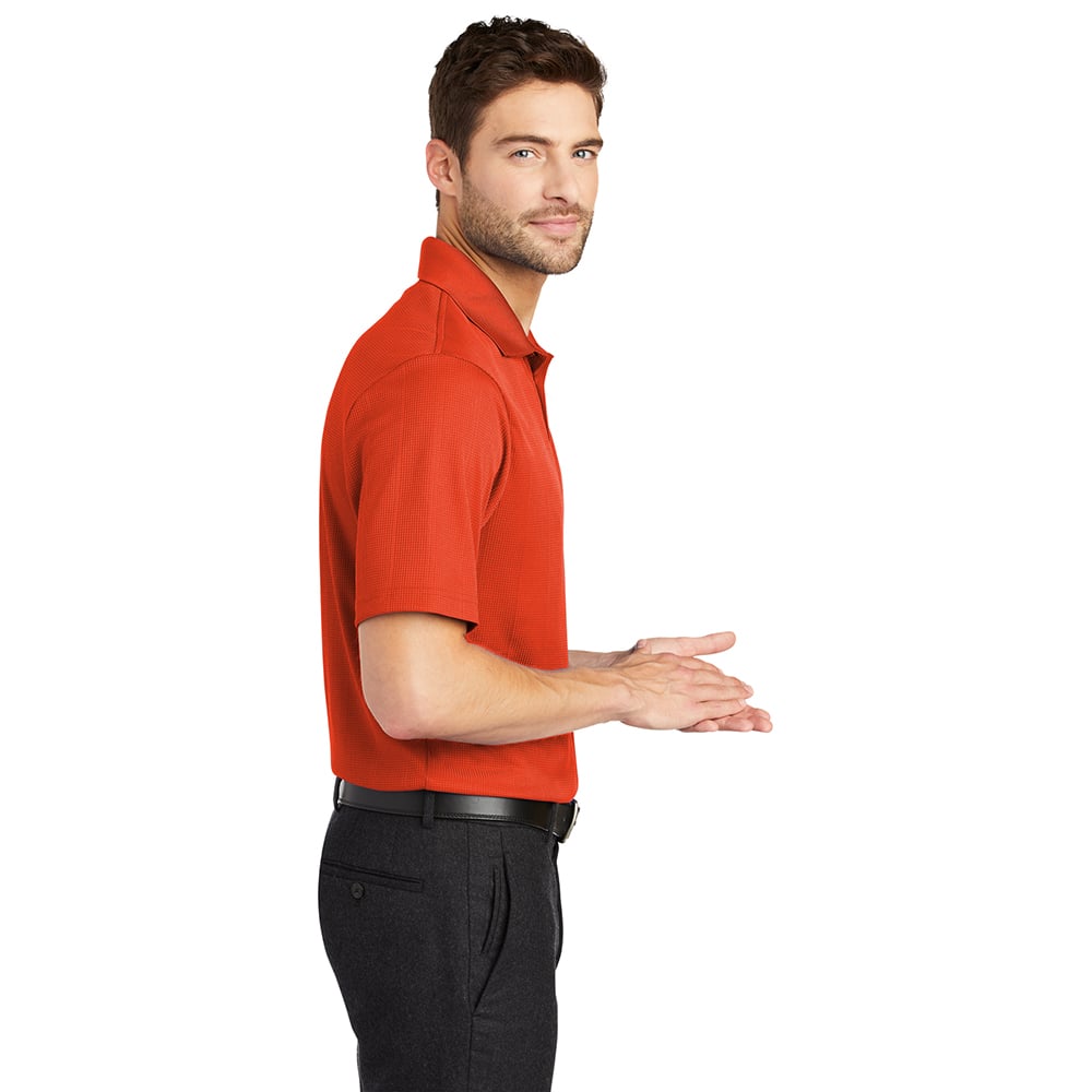 Port Authority K528 Fine Jacquard Short Sleeve Performance Polo Shirt - Gorvex.com