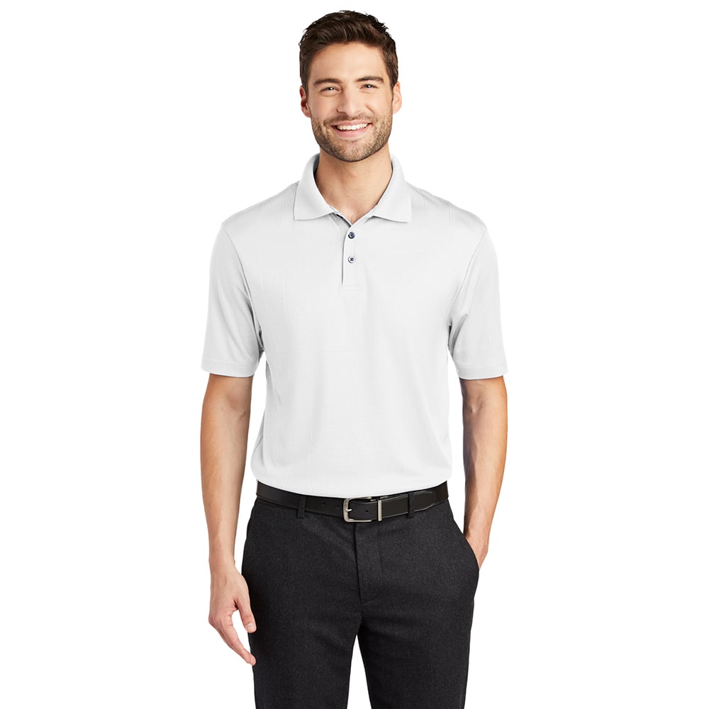 Port Authority K528 Fine Jacquard Short Sleeve Performance Polo Shirt - Gorvex.com