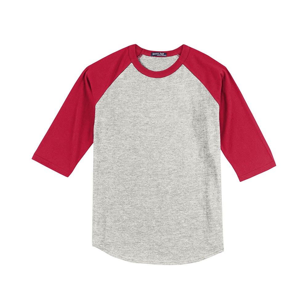 Sport - Tek YT200 Youth Colorblock Quarter Sleeve Raglan Jersey - Gorvex.com