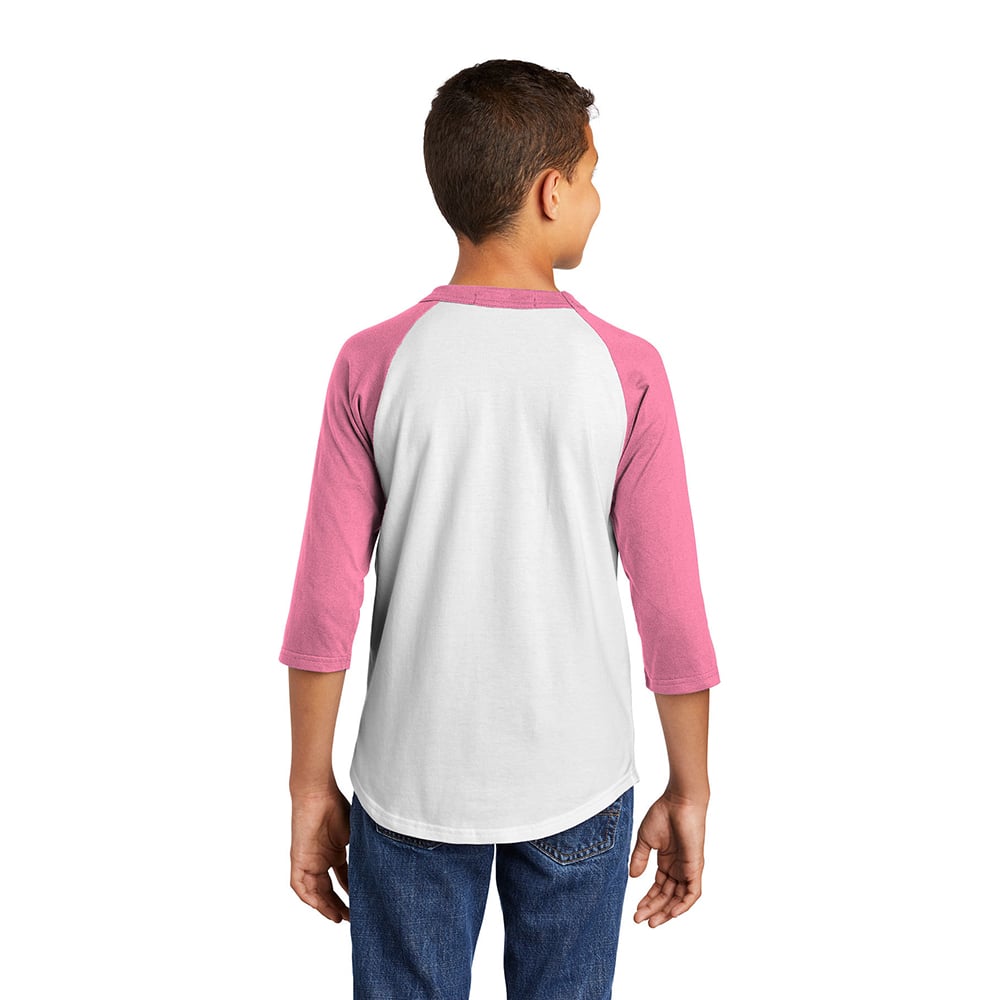 Sport - Tek YT200 Youth Colorblock Quarter Sleeve Raglan Jersey - Gorvex.com
