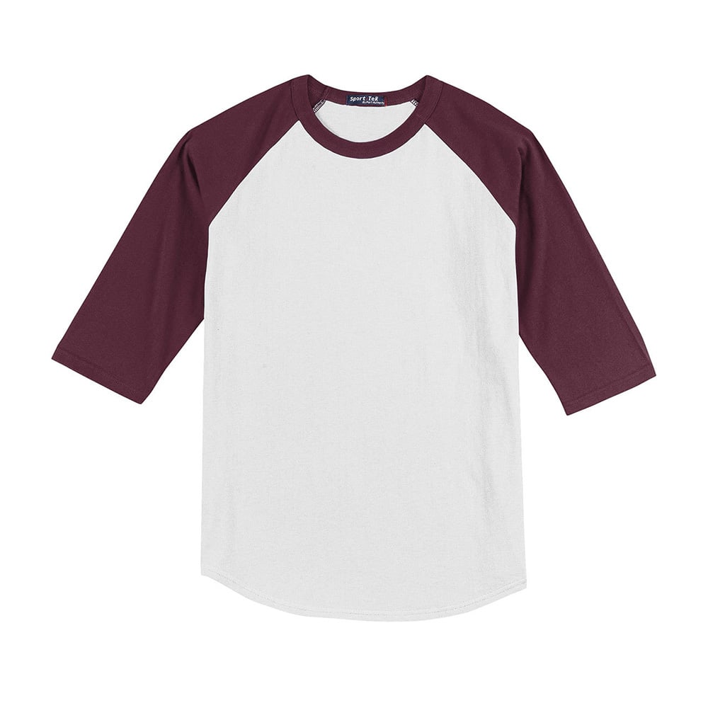 Sport - Tek YT200 Youth Colorblock Quarter Sleeve Raglan Jersey - Gorvex.com