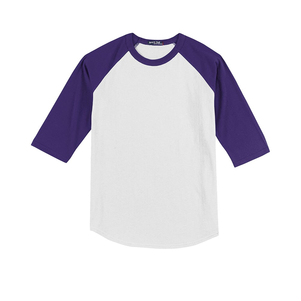 Sport - Tek YT200 Youth Colorblock Quarter Sleeve Raglan Jersey - Gorvex.com