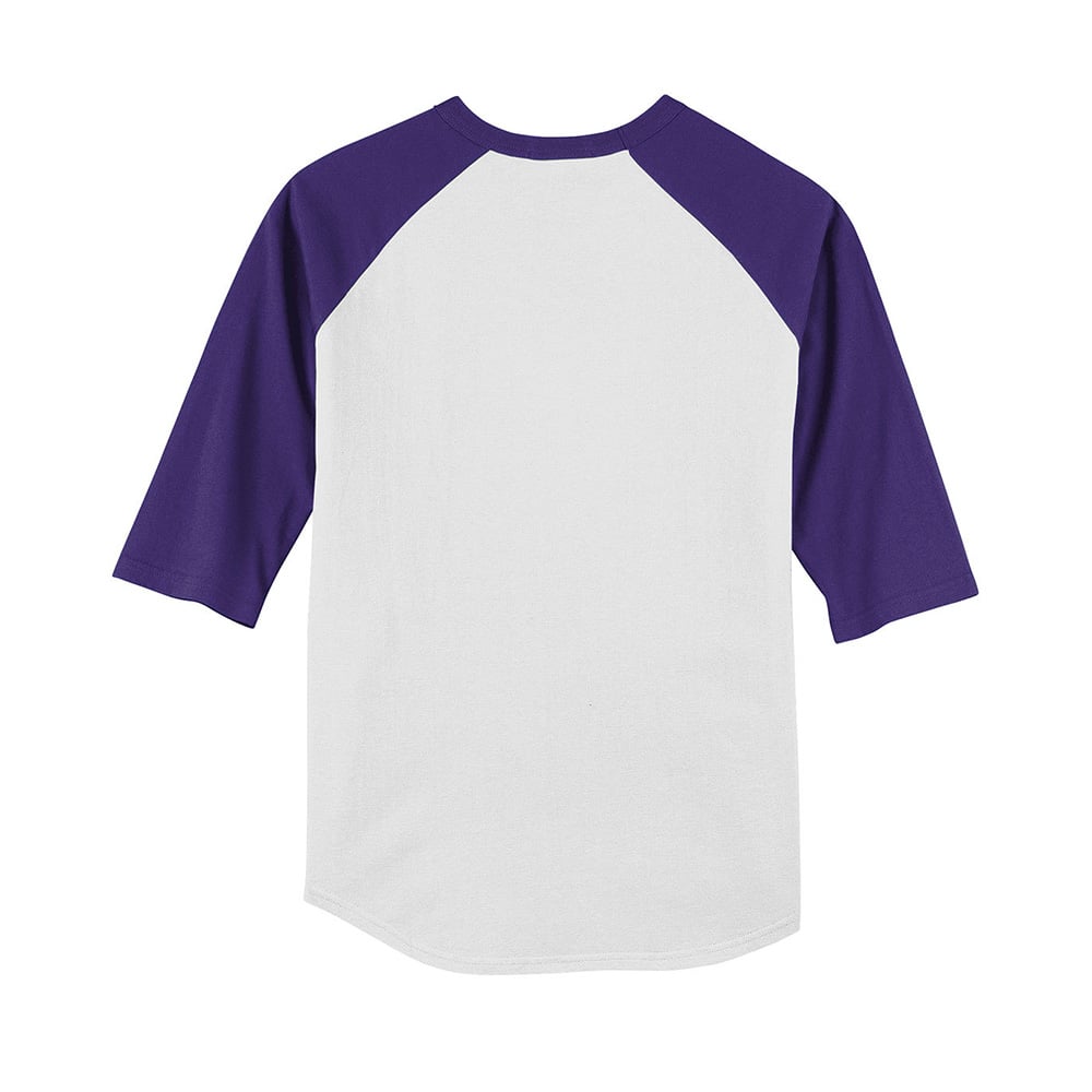 Sport - Tek YT200 Youth Colorblock Quarter Sleeve Raglan Jersey - Gorvex.com