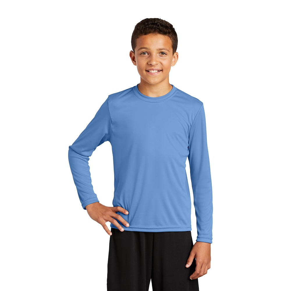 Sport - Tek YST350LS Youth Long Sleeve PosiCharge Competitor T-Shirt - Gorvex.com