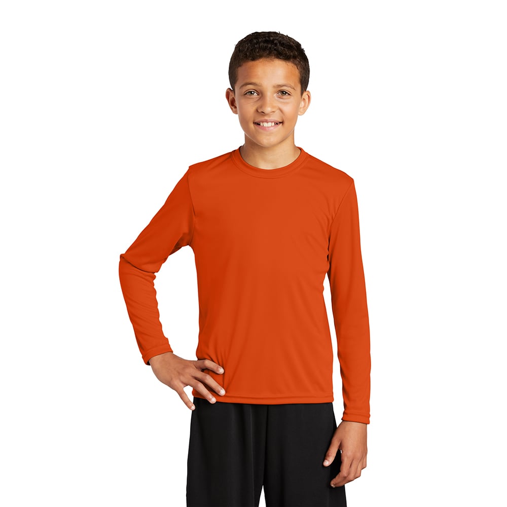 Sport - Tek YST350LS Youth Long Sleeve PosiCharge Competitor T-Shirt - Gorvex.com