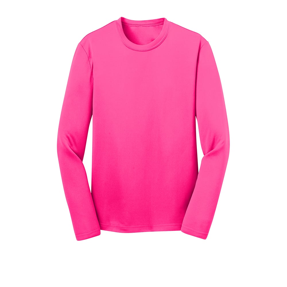 Sport - Tek YST350LS Youth Long Sleeve PosiCharge Competitor T-Shirt - Gorvex.com