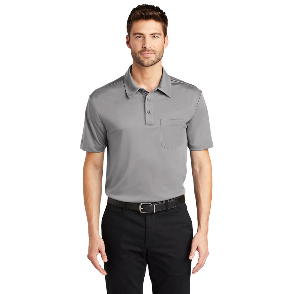 Port Authority K540P Silk Touch Performance Polo Shirt with Pocket - Gorvex.com