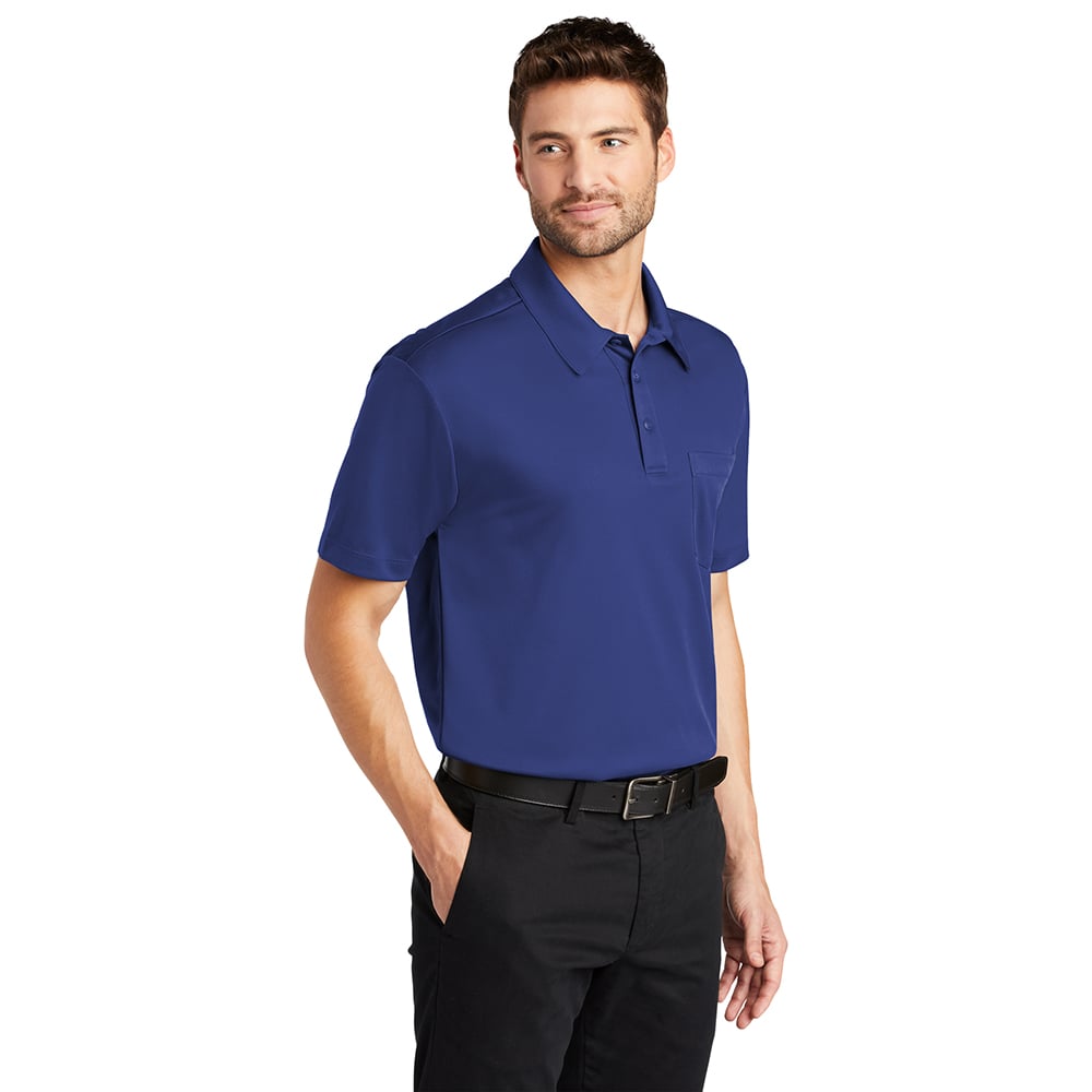Port Authority K540P Silk Touch Performance Polo Shirt with Pocket - Gorvex.com