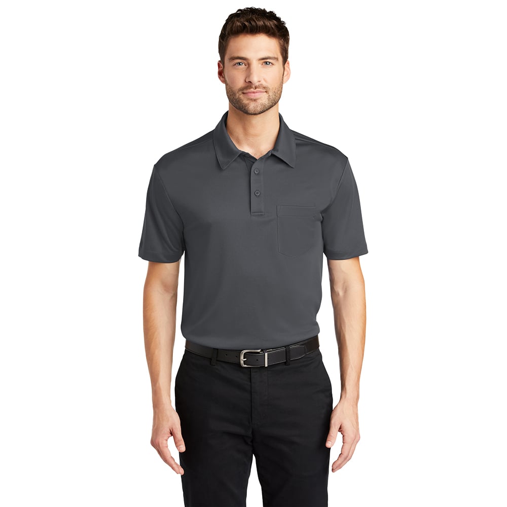 Port Authority K540P Silk Touch Performance Polo Shirt with Pocket - Gorvex.com