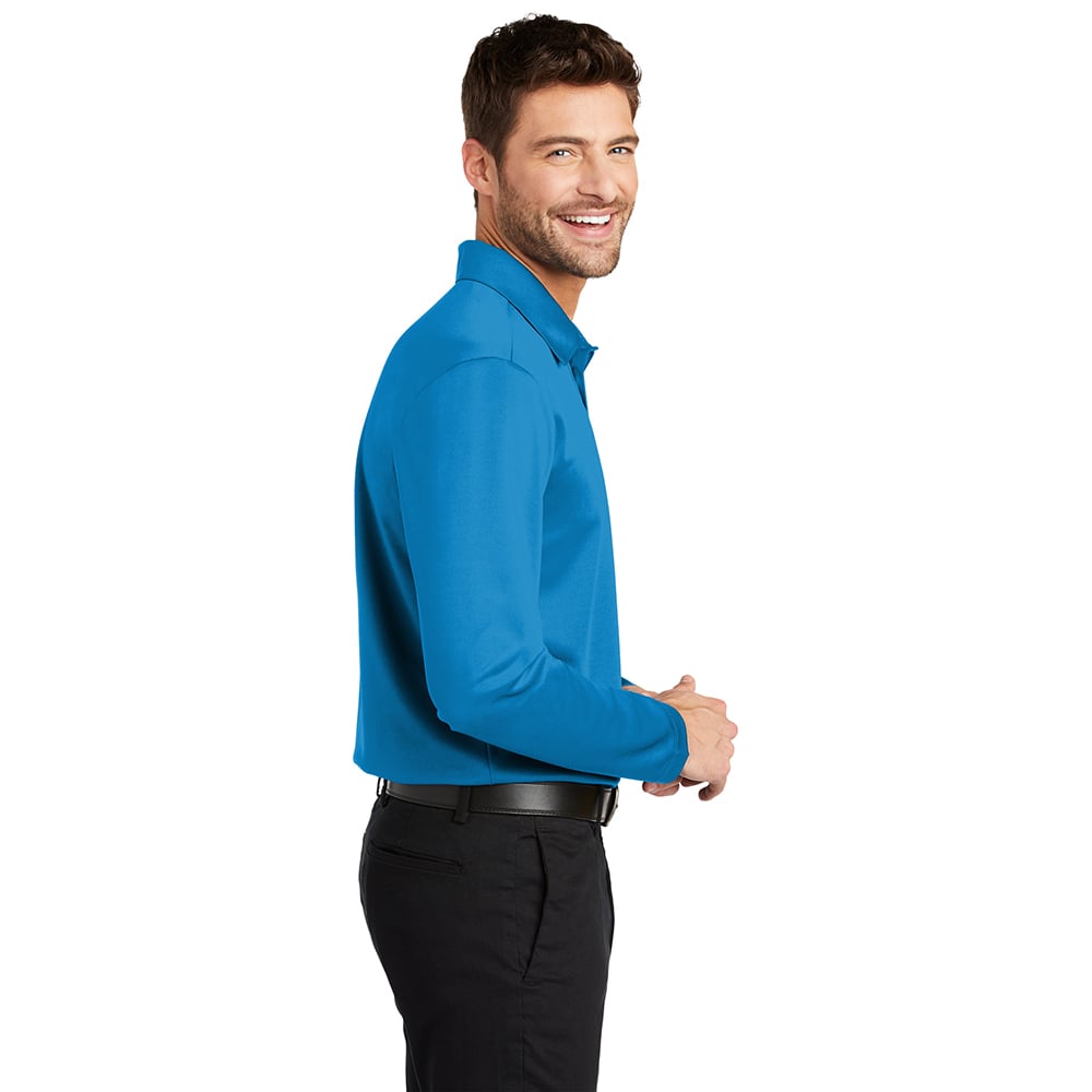 Port Authority K540LS Silk Touch Long Sleeve Performance Polo Shirt - Gorvex.com