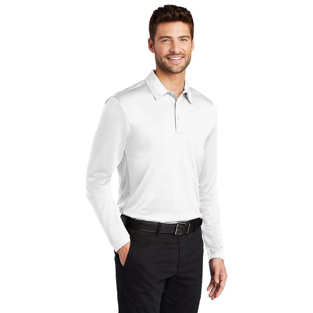 Port Authority K540LS Silk Touch Long Sleeve Performance Polo Shirt - Gorvex.com