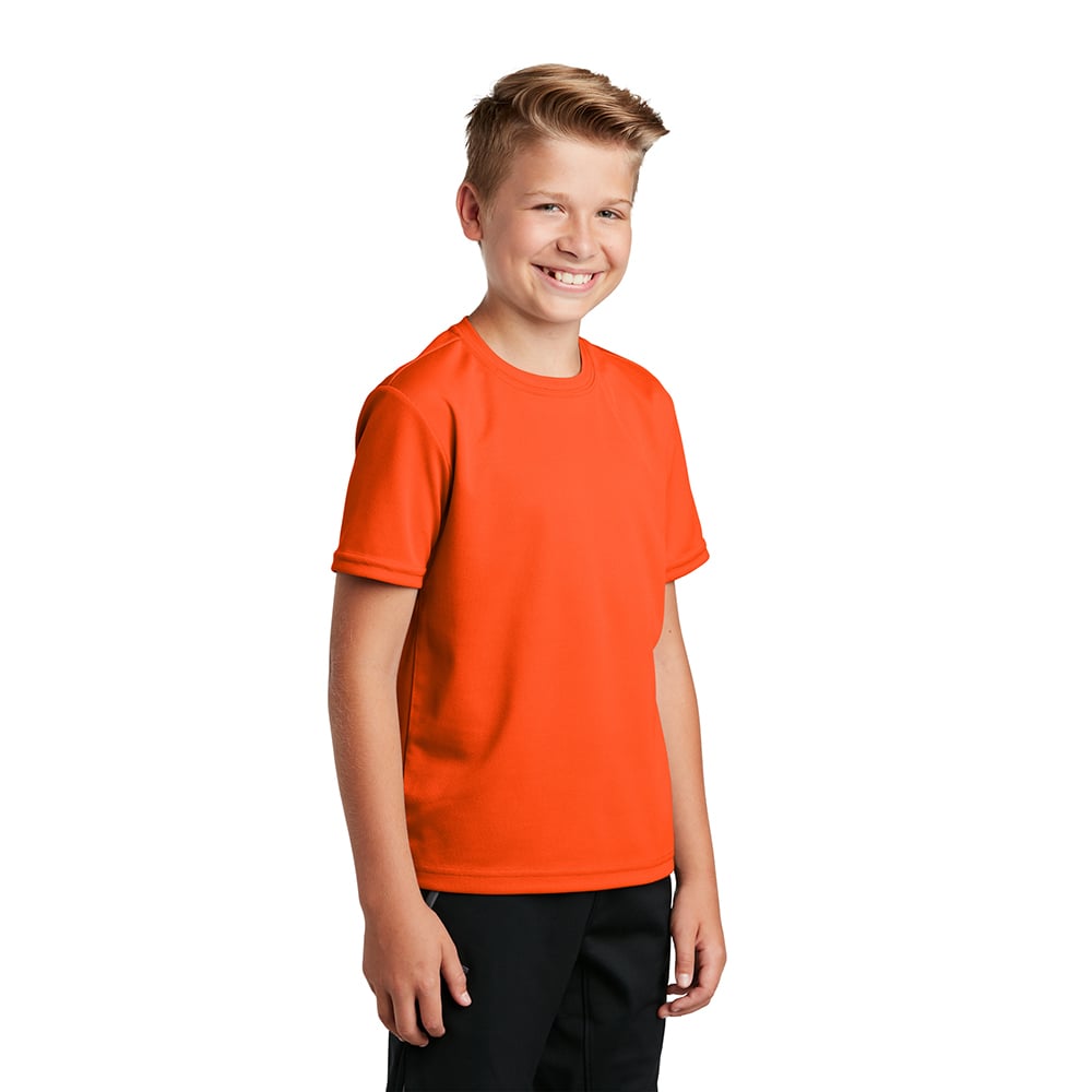 Sport - Tek YST340 Youth PosiCharge RacerMesh T-Shirt with Drop Sleeve - Gorvex.com