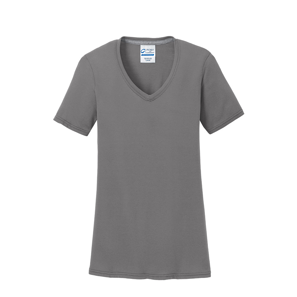 Port & Company LPC381V Women's Performance Blend V - Neck T-Shirt - Gorvex.com