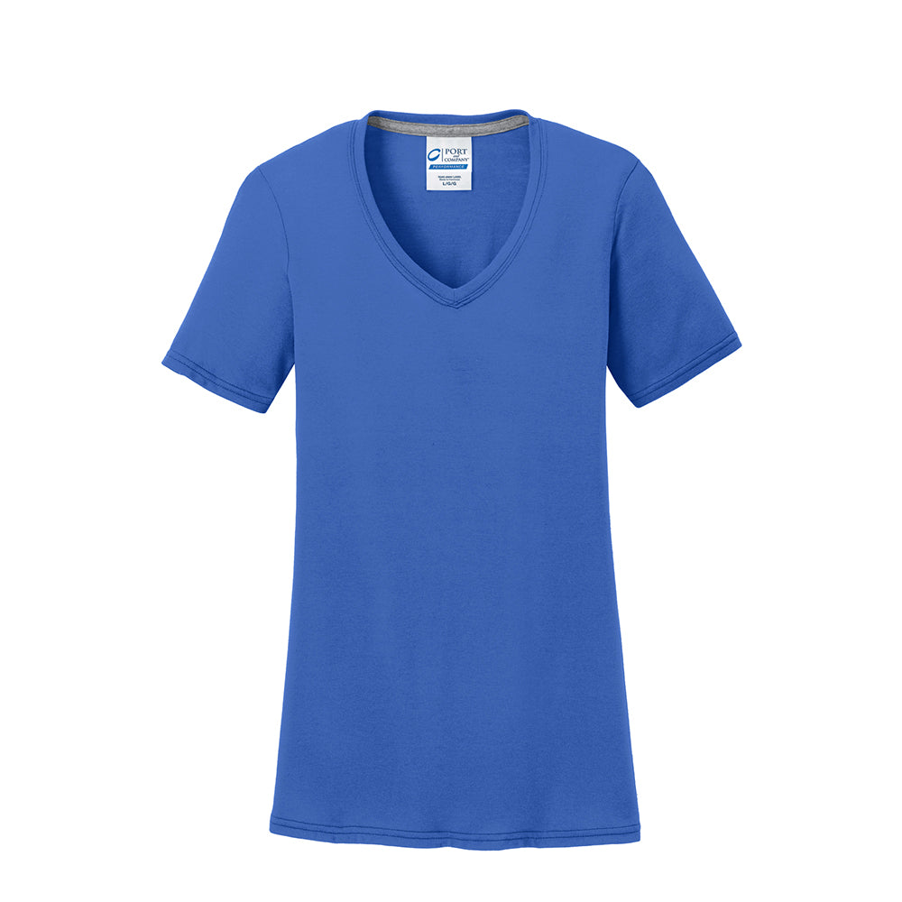 Port & Company LPC381V Women's Performance Blend V - Neck T-Shirt - Gorvex.com