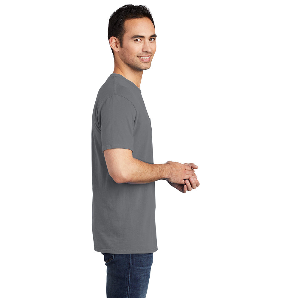 Port & Company PC099P Beach Wash® Garment - Dyed Ring Spun Pocket Tee - Gorvex.com