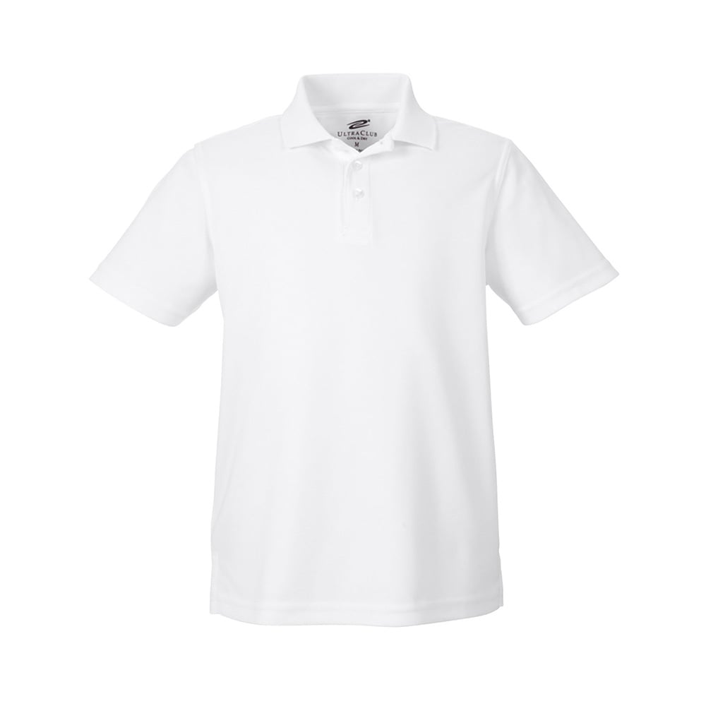 UltraClub Cool & Dry 8210Y Youth Mesh Piqué® Polo - Gorvex.com