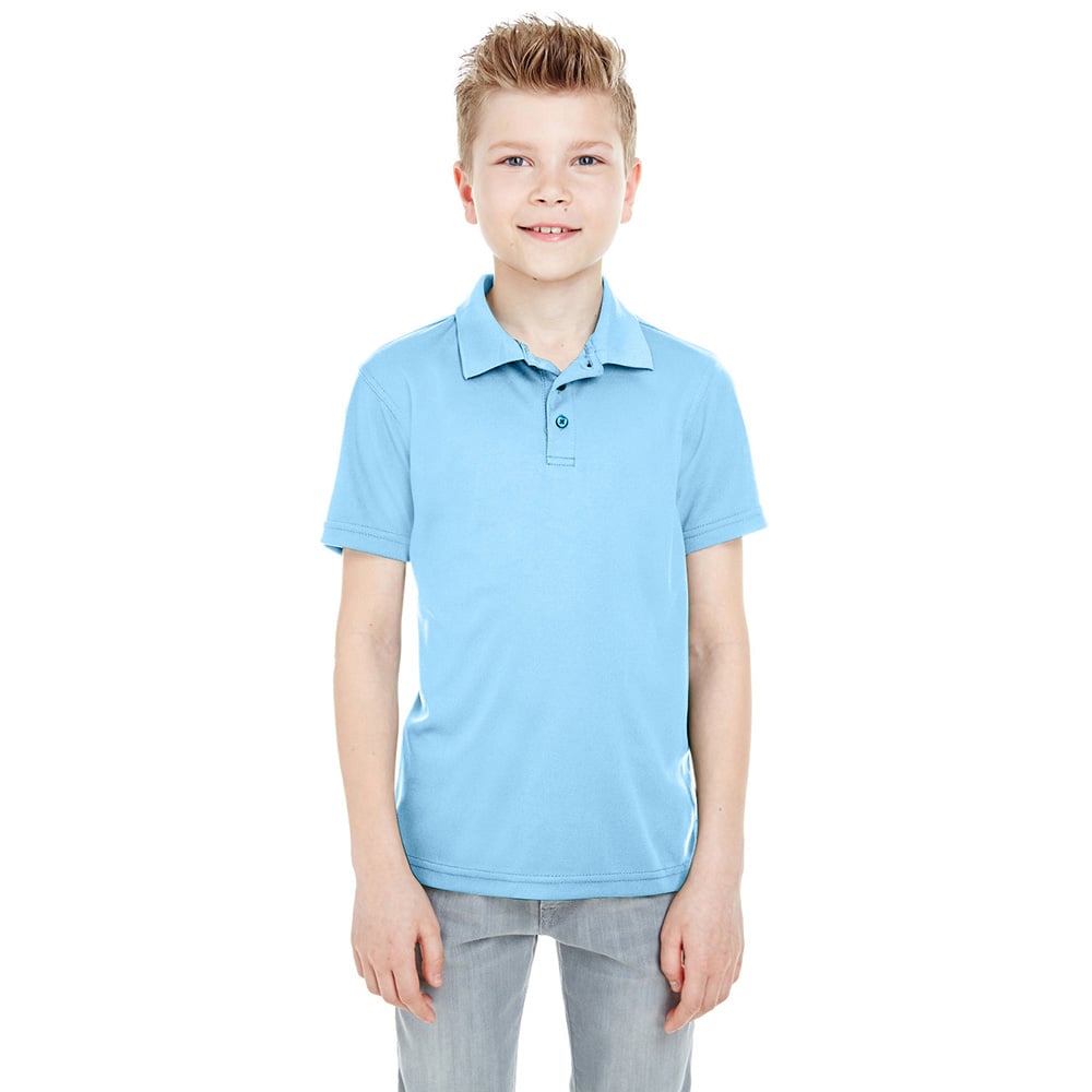 UltraClub Cool & Dry 8210Y Youth Mesh Piqué® Polo - Gorvex.com