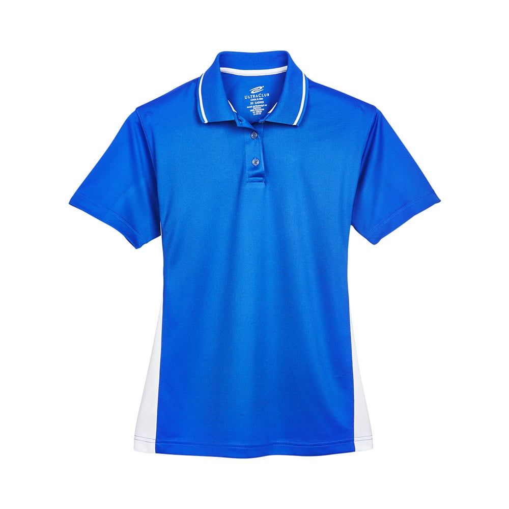 UltraClub Cool & Dry 8406L Ladies' Sport Two-Tone Polo