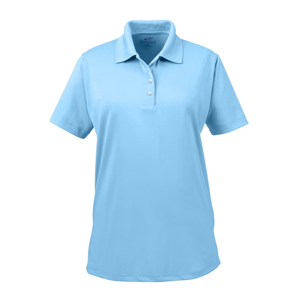 UltraClub Cool & Dry 8610L Ladies' Elite Performance Interlock Polo - Gorvex.com