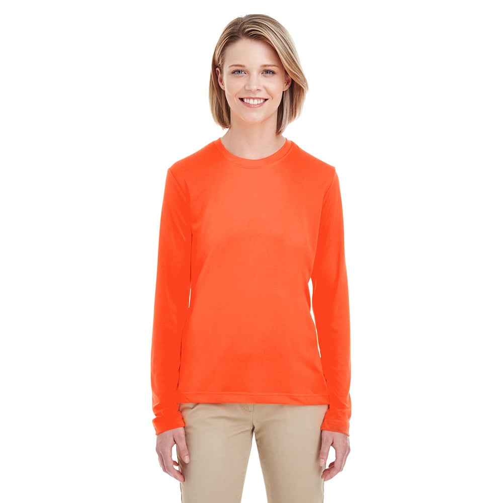 UltraClub Cool & Dry 8622W Ladies' Performance Long - Sleeve T-Shirt - Gorvex.com