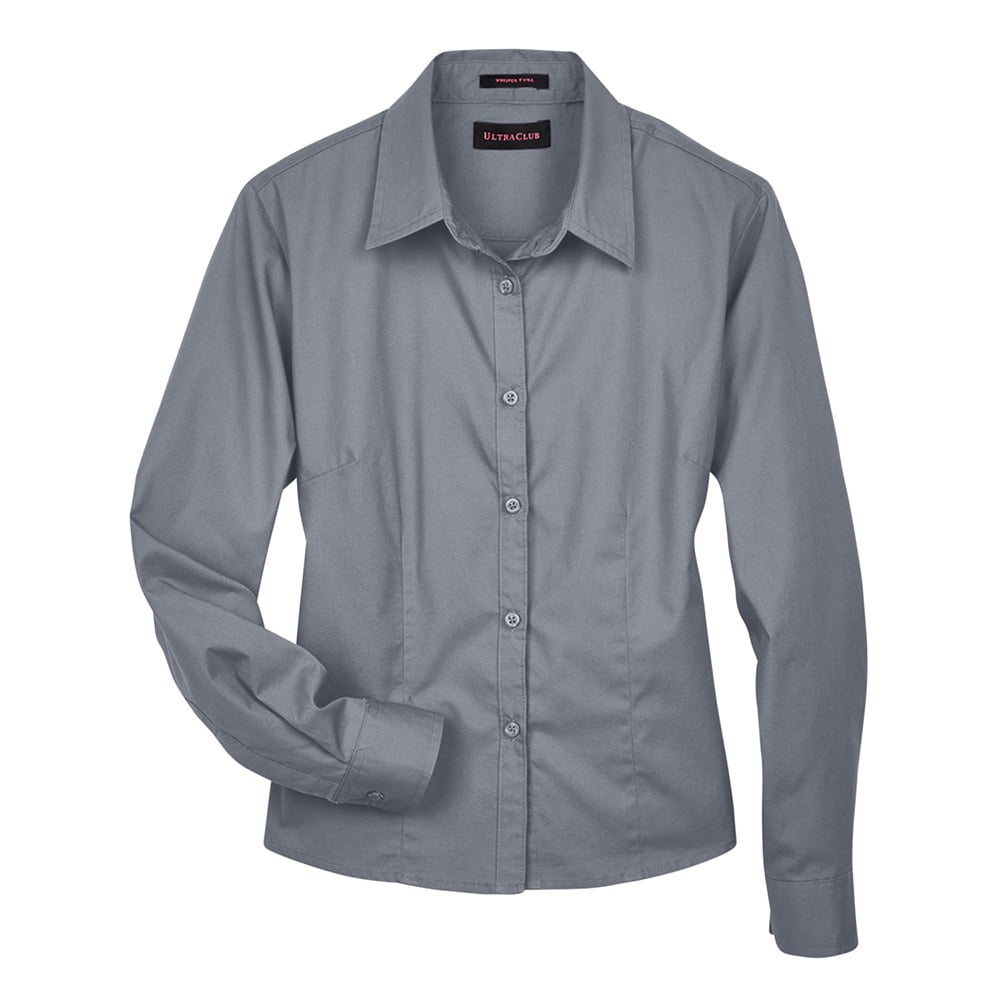 UltraClub 8976 Ladies' Whisper Twill Shirt - Gorvex.com