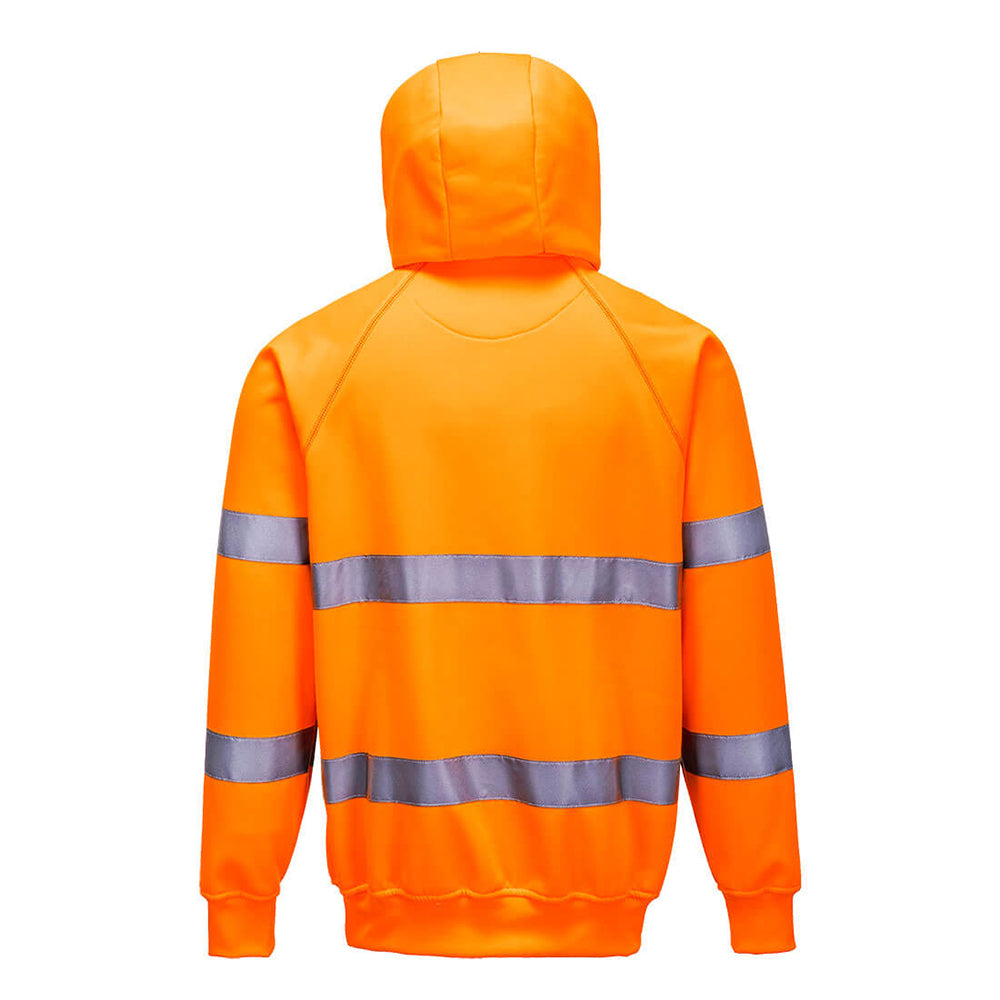 Portwest B304 Series Hi Vis Hooded Sweatshirt with Kangaroo Pocket