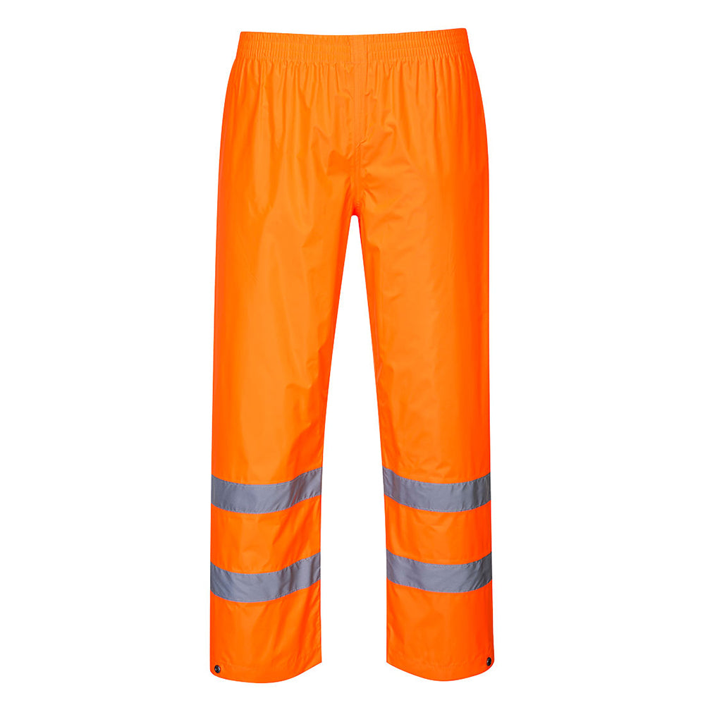 Portwest H441 Series Hi Vis Rain Trousers with Snap Adjustable Hems