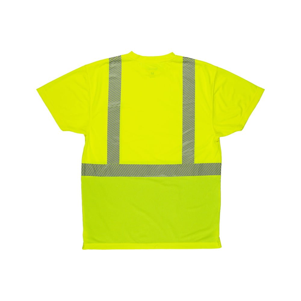 Berne HVK017 Class 2 Hi Vis Short Sleeve T-Shirt with Black Bottom - Gorvex.com