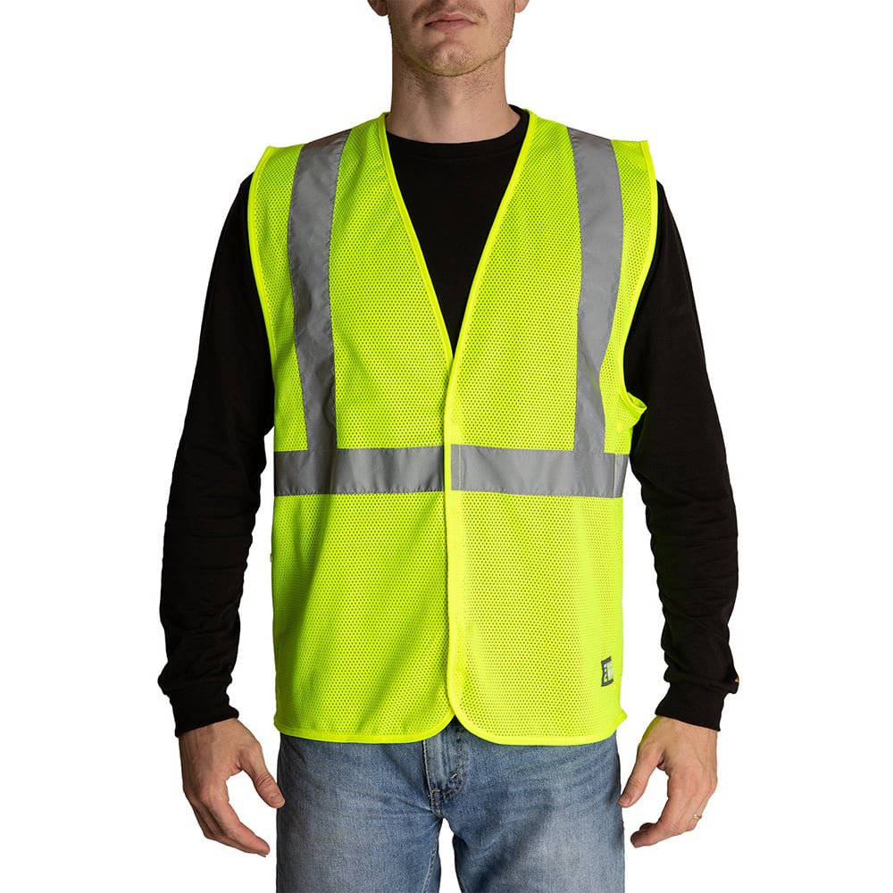 Berne HVV042 Hi Vis Economy Vest with Hook and Loop Closure - Gorvex.com