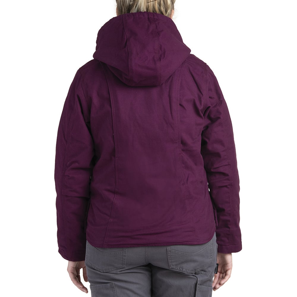 Berne WHJ43 Ladies' Softstone Hooded Coat with Sherpa Lining - Gorvex.com