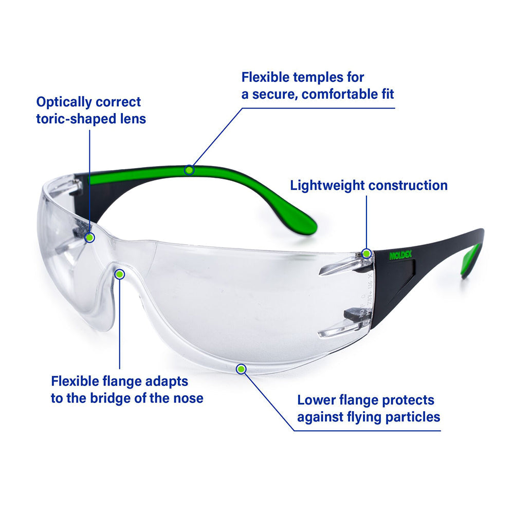 Moldex Adapt Anti-Fog Safety Glasses with Overmold