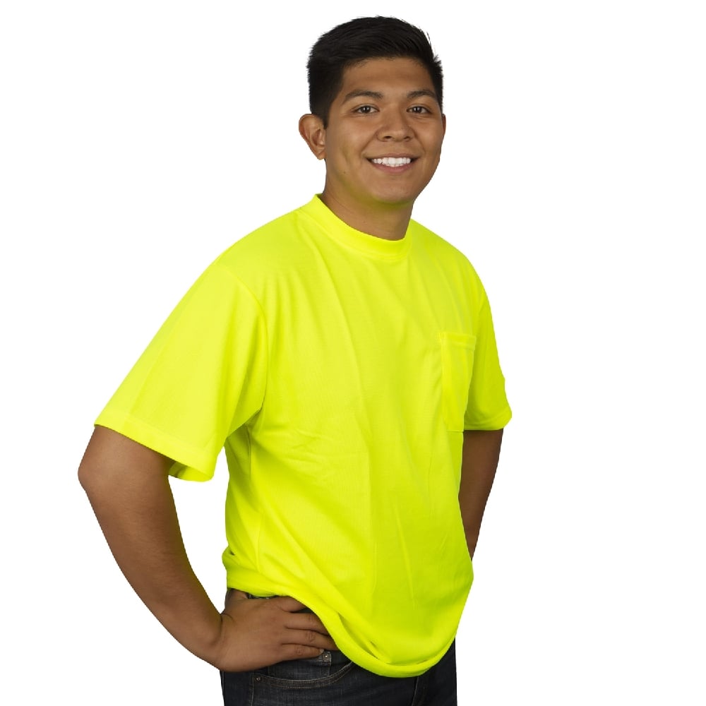 Cor - Brite™ V130/1 Non - Rated Hi Vis Birdseye Short Sleeve Shirt - Gorvex.com