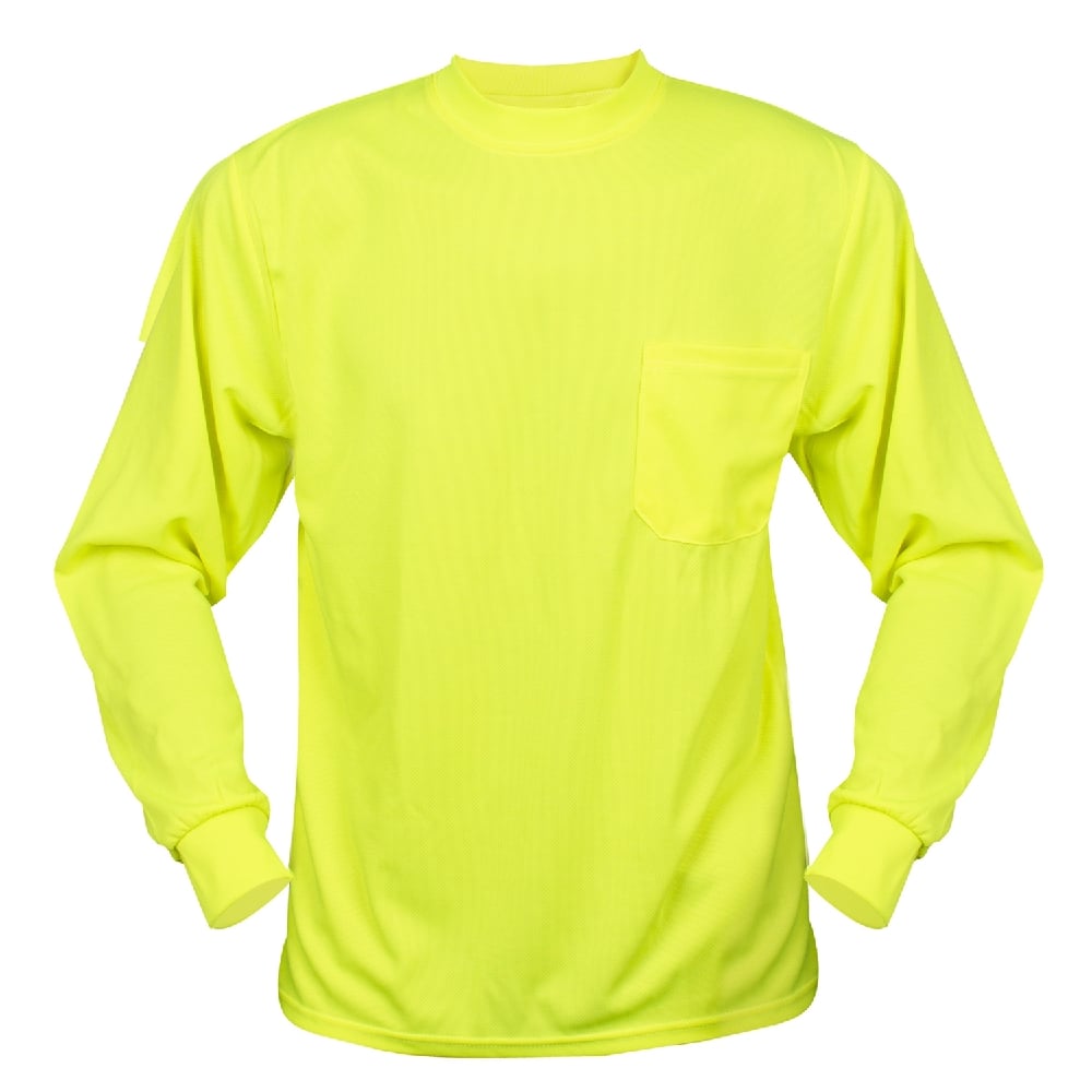 Cor - Brite™ V140/1 Non - Rated Hi Vis Birdseye Long Sleeve Shirt - Gorvex.com