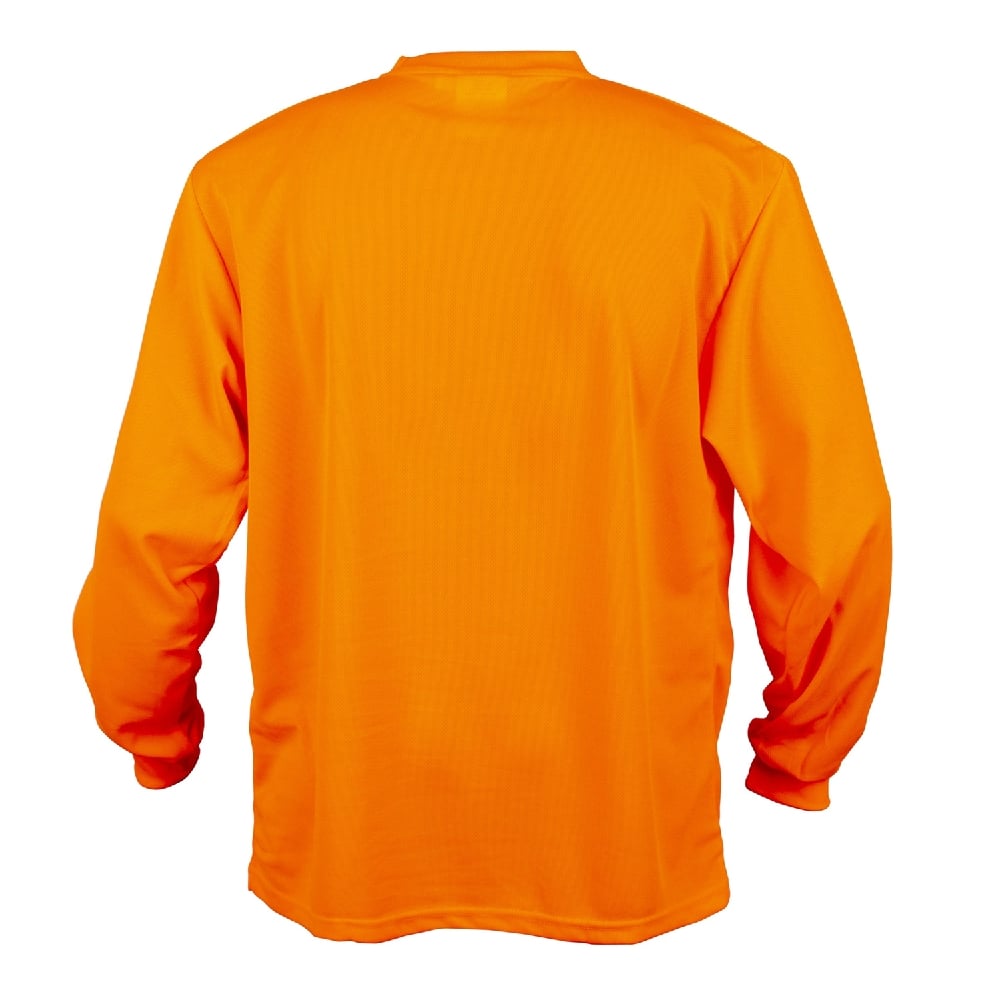 Cor - Brite™ V140/1 Non - Rated Hi Vis Birdseye Long Sleeve Shirt - Gorvex.com