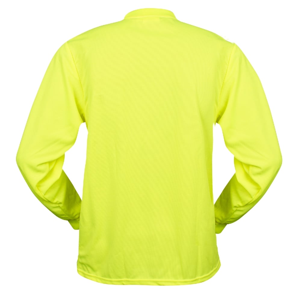 Cor - Brite™ V140/1 Non - Rated Hi Vis Birdseye Long Sleeve Shirt - Gorvex.com