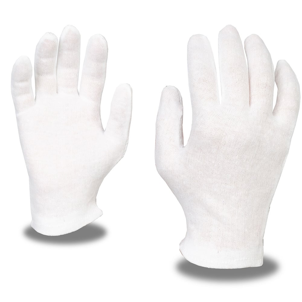 Cordova 1120 Medium Weight Poly/Cotton Lisle Glove with Hemmed Cuff, 1 dozen (12 pairs) - Gorvex.com