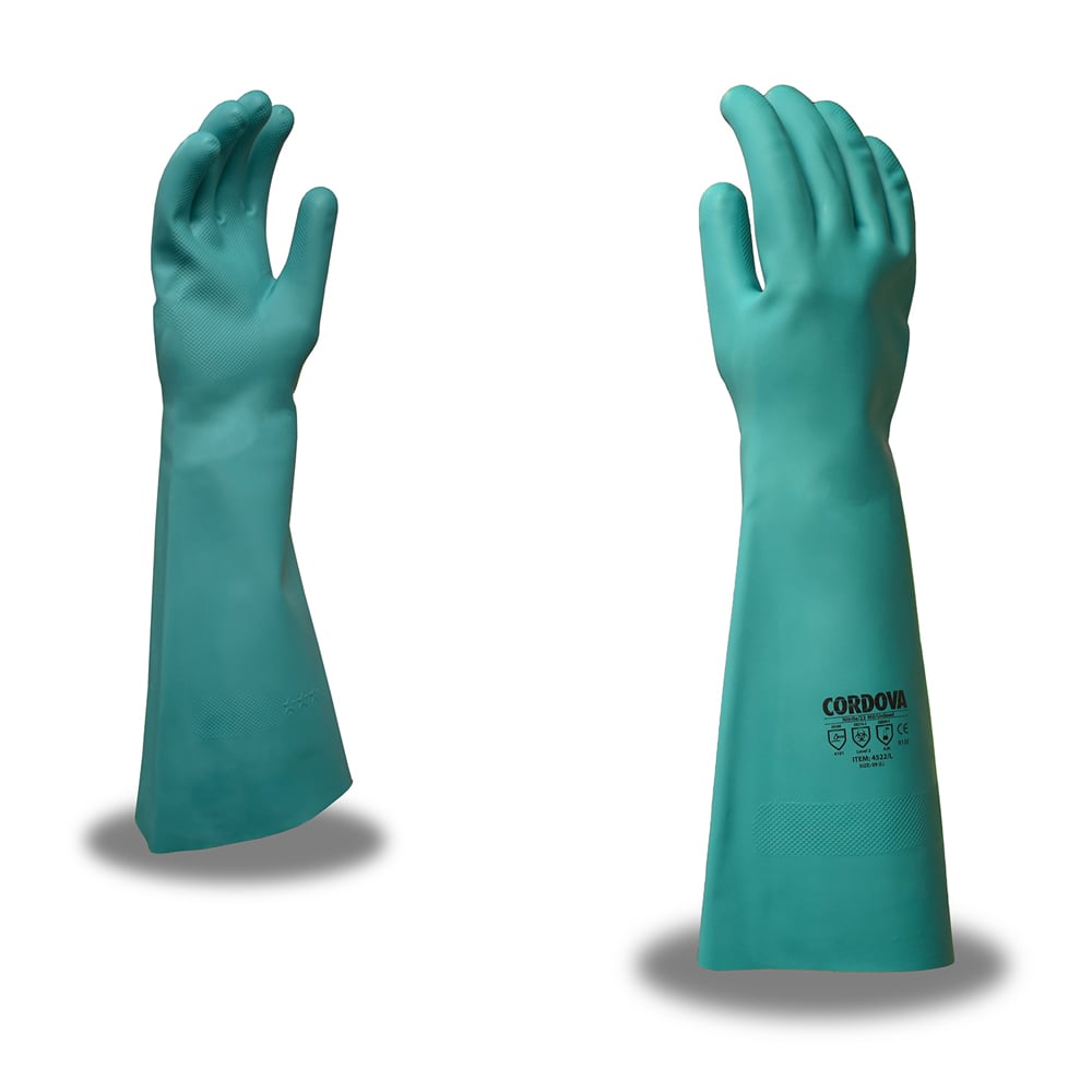 Cordova 4522 Premium 22 - mil Nitrile Glove with Pebble Grip, 1 dozen (12 pairs) - Gorvex.com