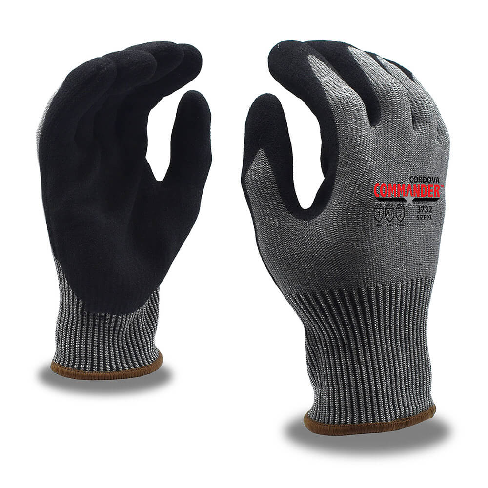 Cordova COMMANDER™ HPPE/Glass/Steel Nitrile Coated Gloves, 1 pair - Gorvex.com