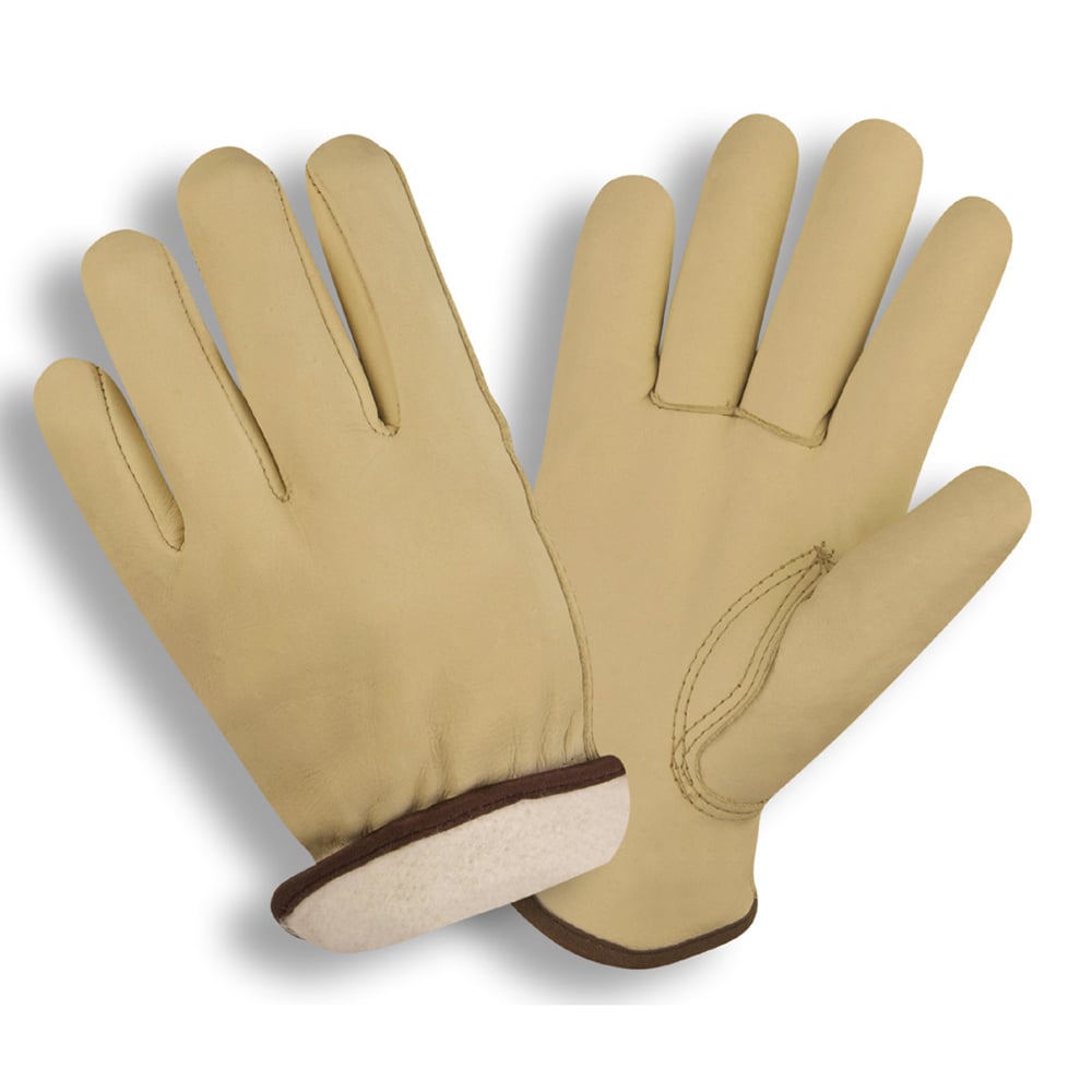 Cordova Cowhide Drivers Glove with White Fleece Lining, 1 dozen (12 pairs) - Gorvex.com