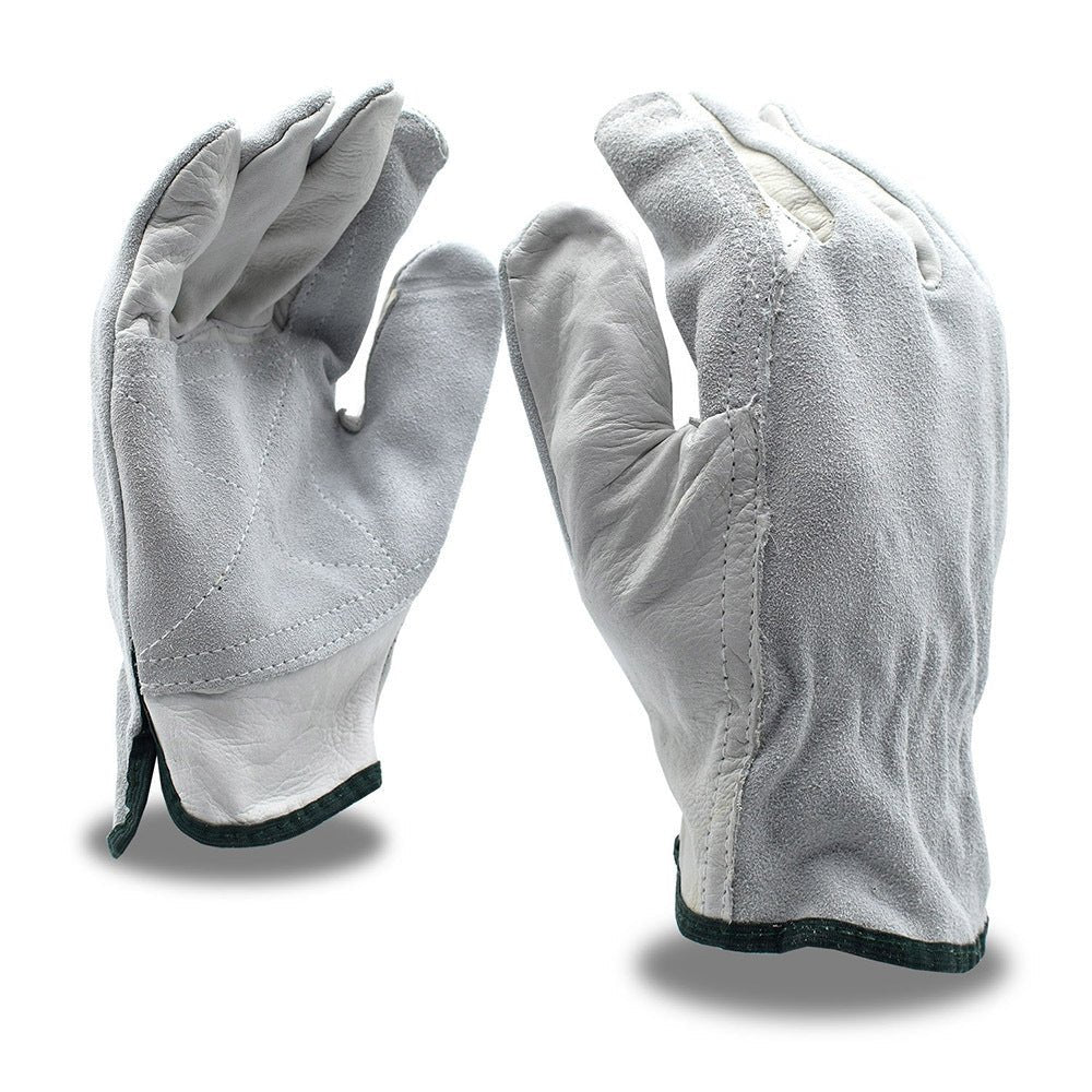 Cordova Cowhide Gloves with Split Leather Double Palm & Back, 1 dozen (12 pairs) - Gorvex.com