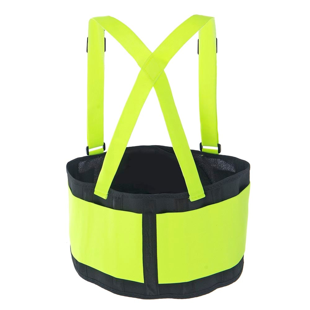 Cordova Hi Vis Back Support Belt with Attached Suspenders - Gorvex.com