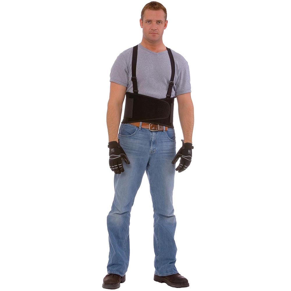 Cordova Industrial Back Support Belt with Attached Suspenders - Gorvex.com