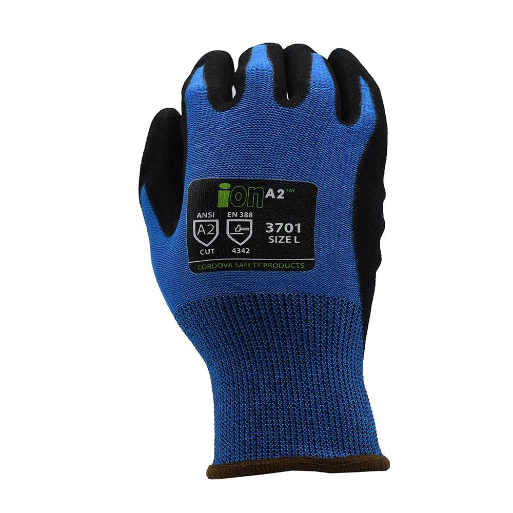Cordova iON™ HPPE Sandy Nitrile Coated Gloves, Cut Level A2, 1 pair - Gorvex.com