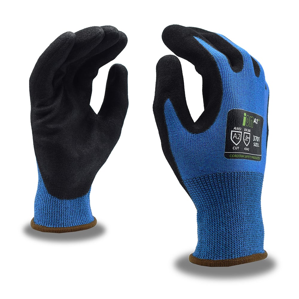 Cordova iON™ HPPE Sandy Nitrile Coated Gloves, Cut Level A2, 1 pair - Gorvex.com
