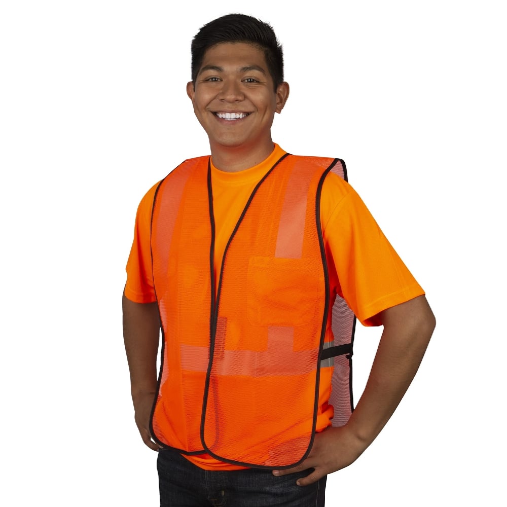 Cordova Non - Rated Polyester Mesh Hi Vis Vest / Hook & Loop Closure - Gorvex.com